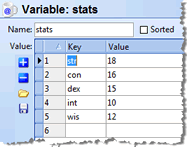 Database variables