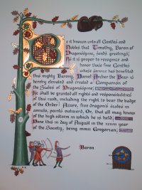 Completed scroll