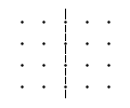 Grid divided in half