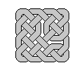 Completed knotwork pattern