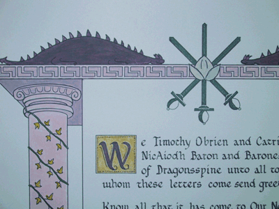 Detail of W