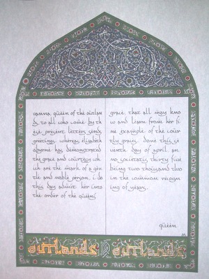 Queen's Grace for Elizabeth O'Byrnne