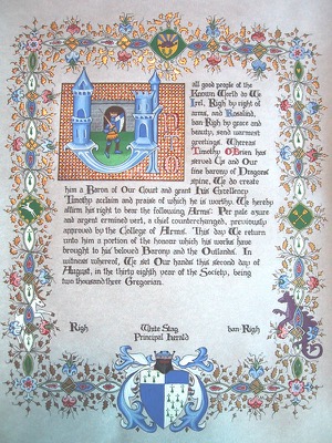 Court Baron scroll