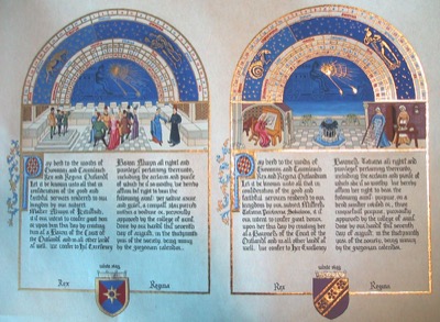 Court Barony double scroll